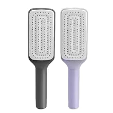 brosse a cheveux rétractable autonettoyante